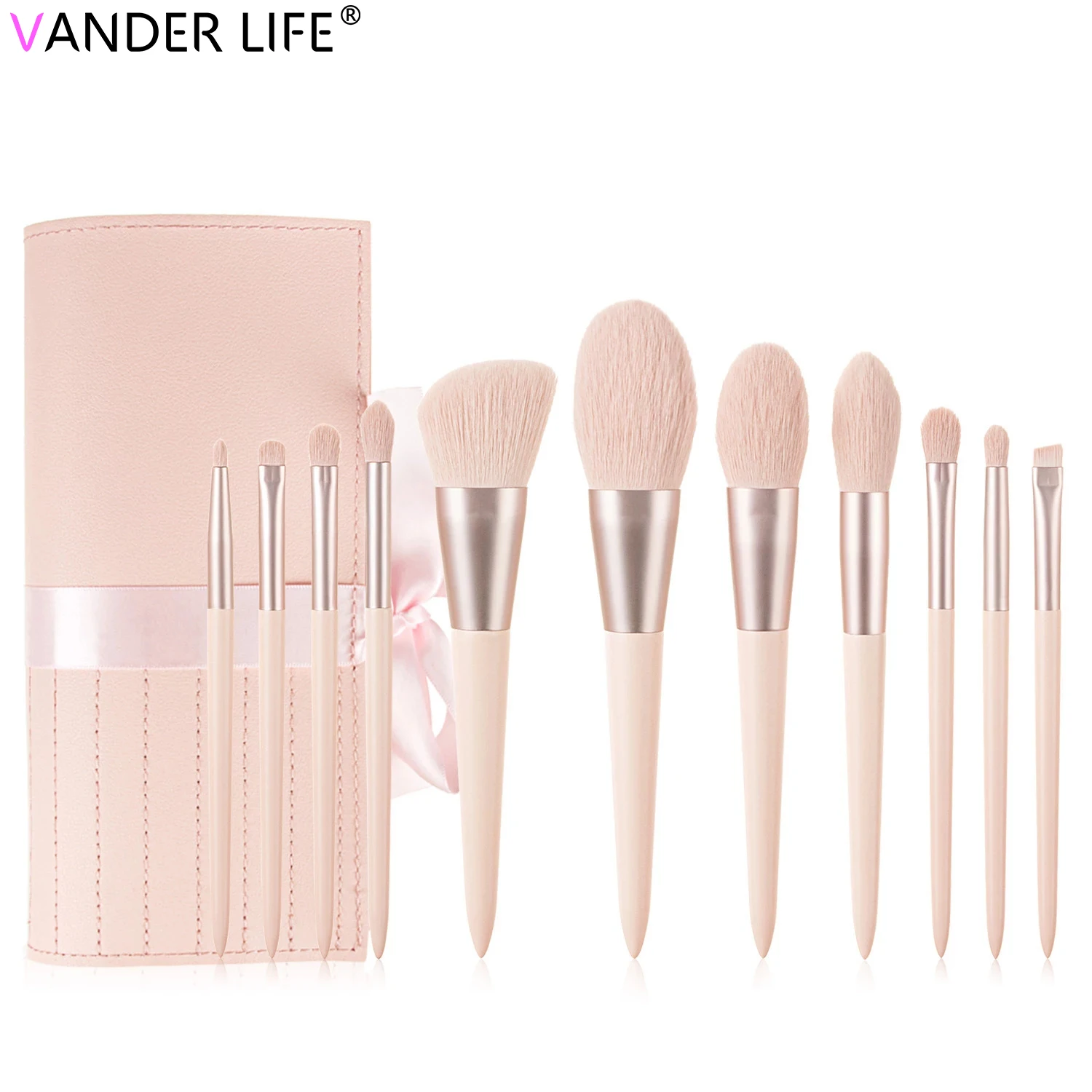 

11 PCS Makeup Brush Set Soft Hair Bushy Blending Brushes Women Cosmetic Powder Eye Shadow Foundation Blush Beauty Make Up Tool