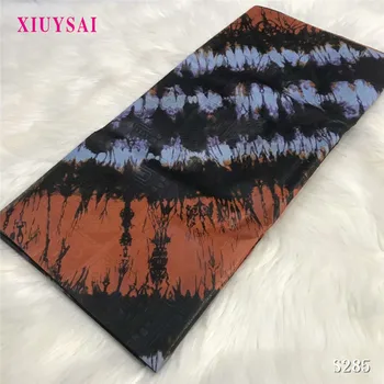 

XIUYSAI African Bazin Riche Guinea Lace Fabric with printing Lace Fabric Damask Africa Brocade Lace Fabric for Dress SK285