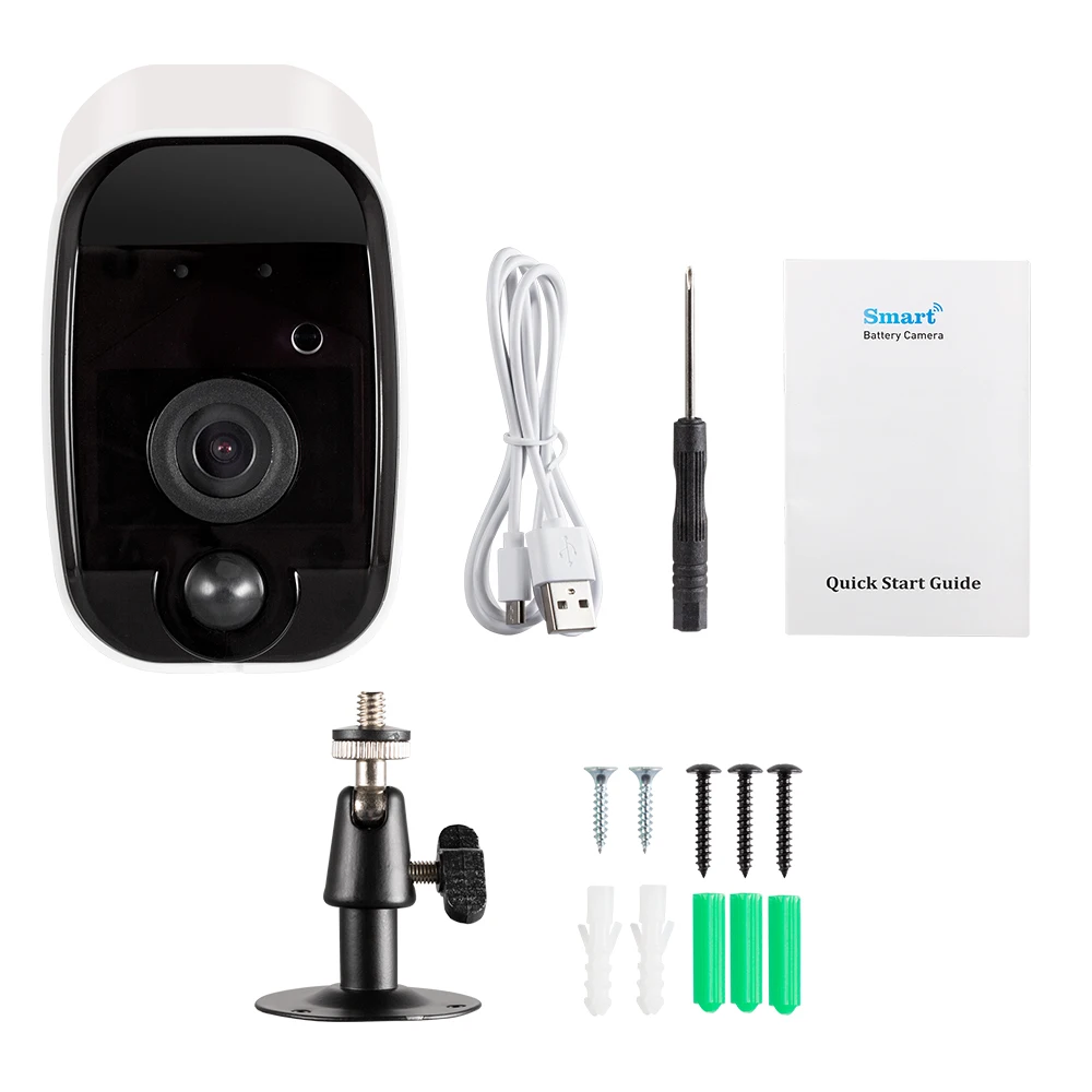 Fuers уличная IP камера 1080p HD батарея WiFi Беспроводная наблюдения 2MP Домашняя