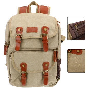 

Waterproof Camera Bag Batik Canvas Photography Bag Outdoor Wear-resistant Large Camera Lens Backpack for Nikon Canon Sony