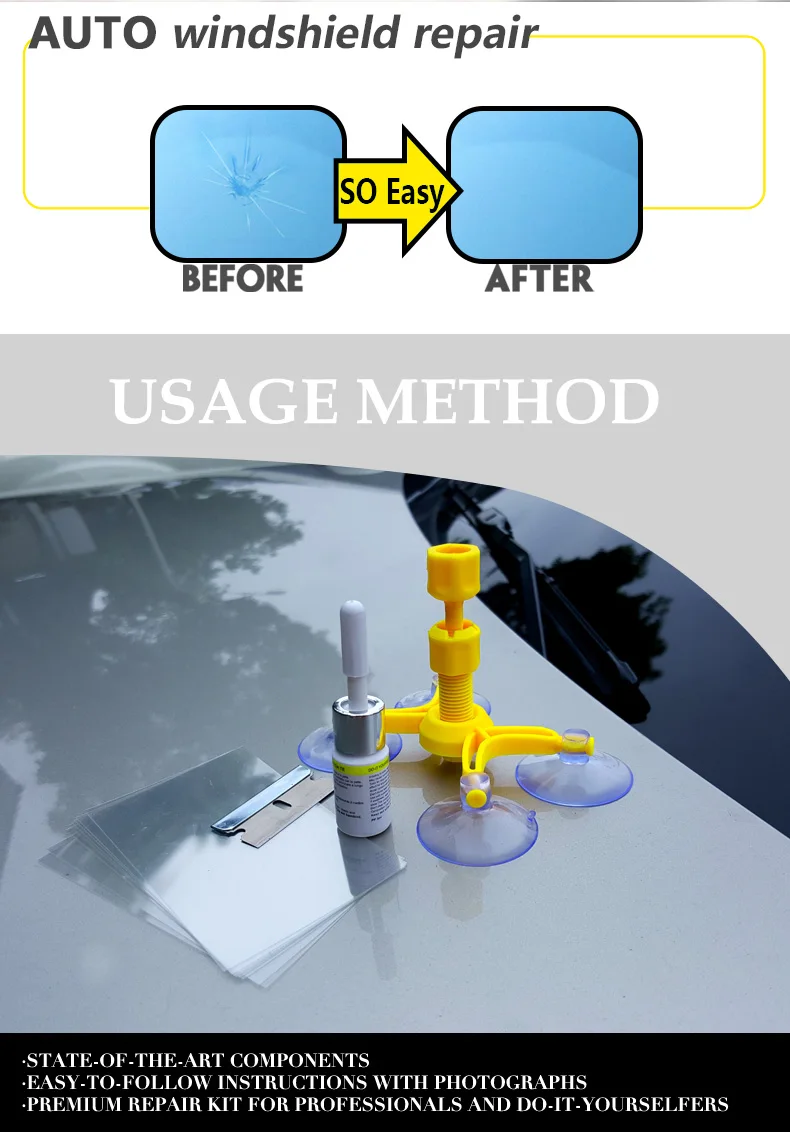 DIY Инструменты для ремонта окон автомобиля, стекло для восстановления царапин, трещин, стекло для автомобиля, ремонт стекла, полимер, клей, набор для Ремонта Лобового Стекла