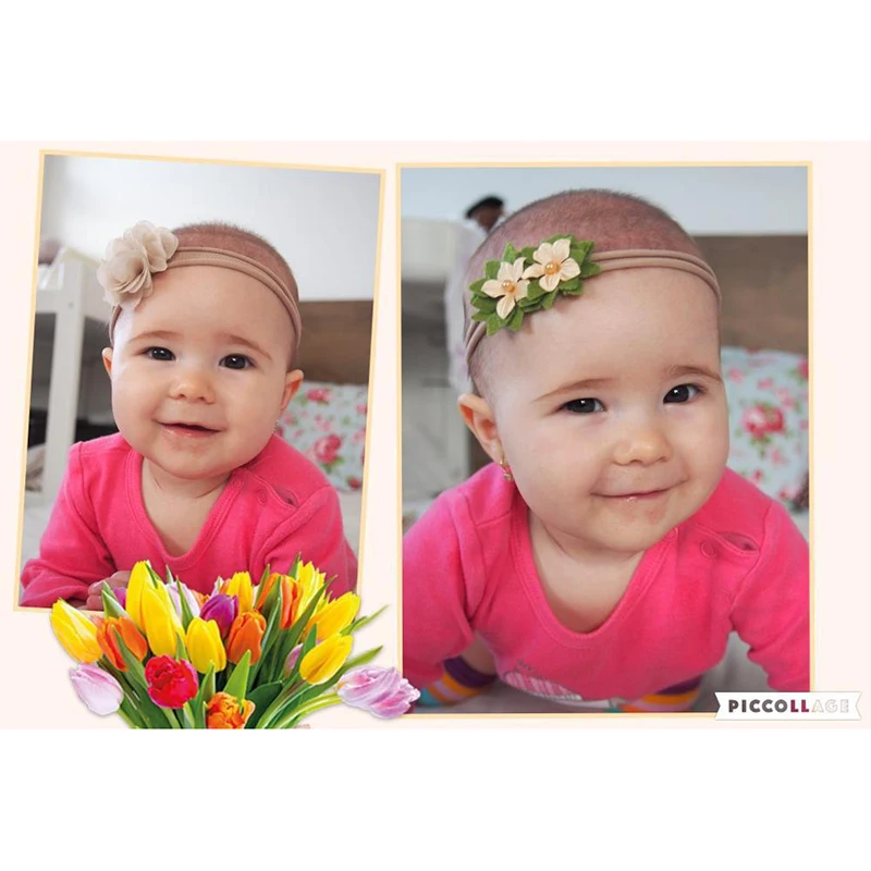 3pcs/lot Fashion Florals Headband Newborn Baby Elastic Princess Hairbands Child Kids Cute Headwear baby Hair Accessories