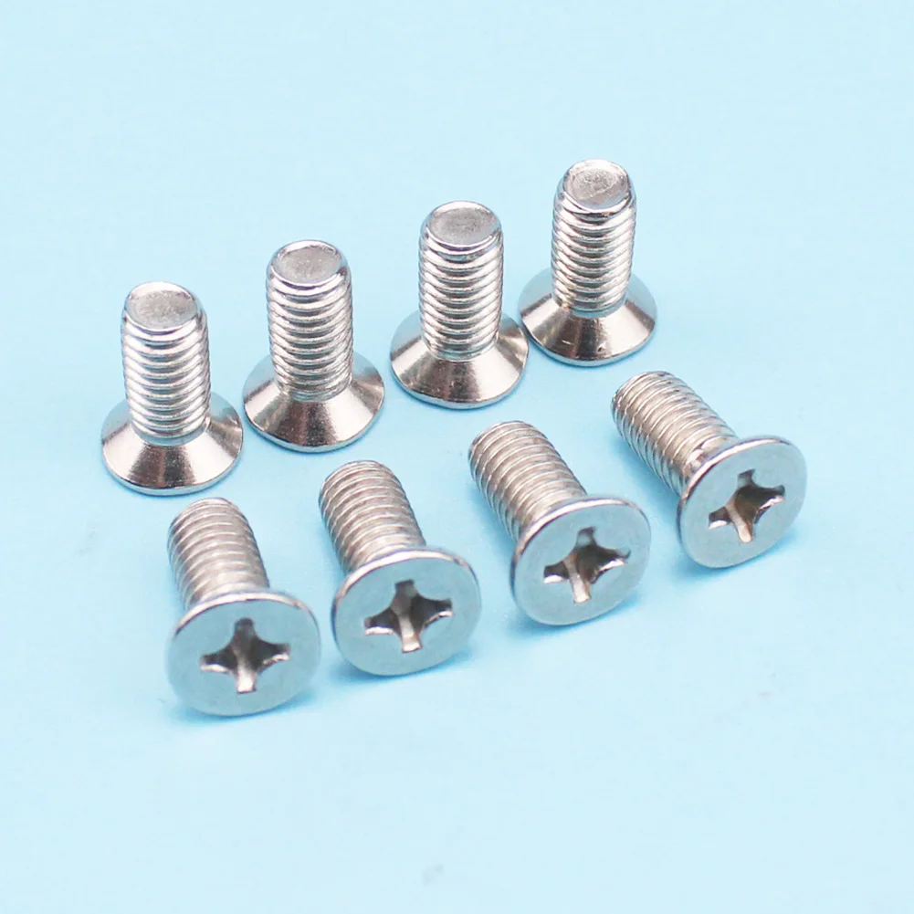 LARBLL 8PCS Stainless Steel Front Brake Disc Rotor Screws fit for Hyundai Kia (6mm)