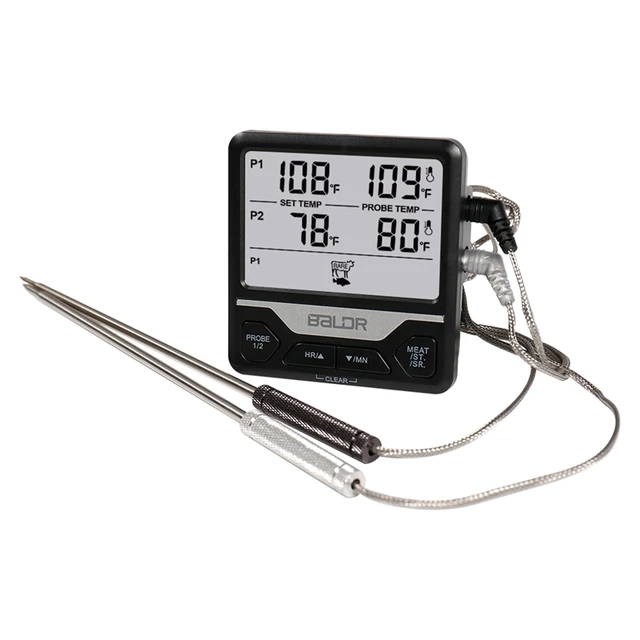 Baldr Digital Dual Probe BBQ Thermometer Kitchen Meat Cooking
