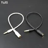 YuXi 3.5mm 4 Ploe Audio Extension Adapter Cable 3.5 male to Female Car Aux Conversion cable For Headphones Xiaomi Redmi PC ► Photo 1/6