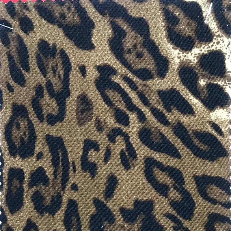 

cotton fabric animal leopard grain clothing home DIY decoration