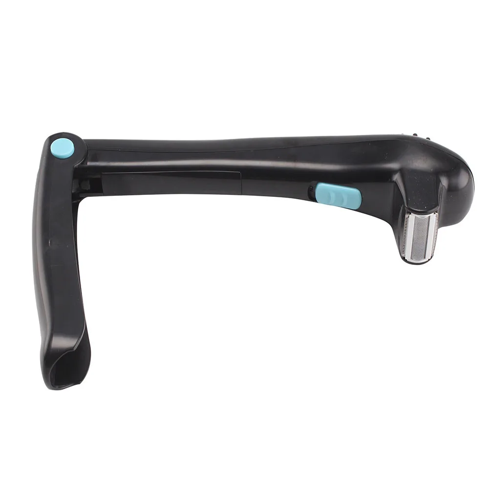 Battery Powered Groomer Back Hair Shaver Hair Remover Electric Tools Razor Foldable Portable Long Handle Body Trimmer