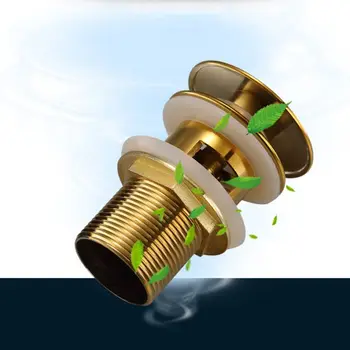 

Durable Brass Pop-up Drain Bathroom Basin Sink Drain Plugs Overflow Hole for Home Bath Faucet Accessories Kit