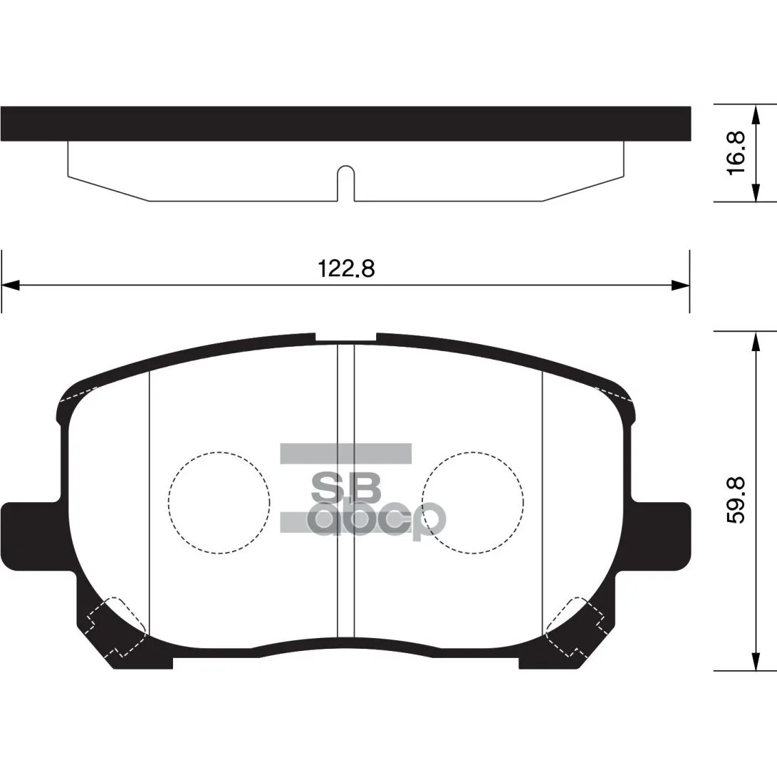 Sp1373_колодки Дисковые Передние! Toyota Avensis Verso 2.0vvt-I/2.0d4-D 01 Sangsin Brake Sp1373 Sangsin brake арт. SP1373