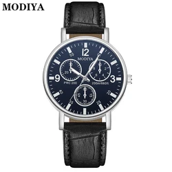 Reloj de cuarzo deportivo para hombre, cronógrafo Digital de 3 ojos, con hebilla de Pin, informal, a la moda, novedad de 2021