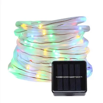 

100LED 12m Solar Power Copper Wire Tube String Light Garden Decorative Lamp