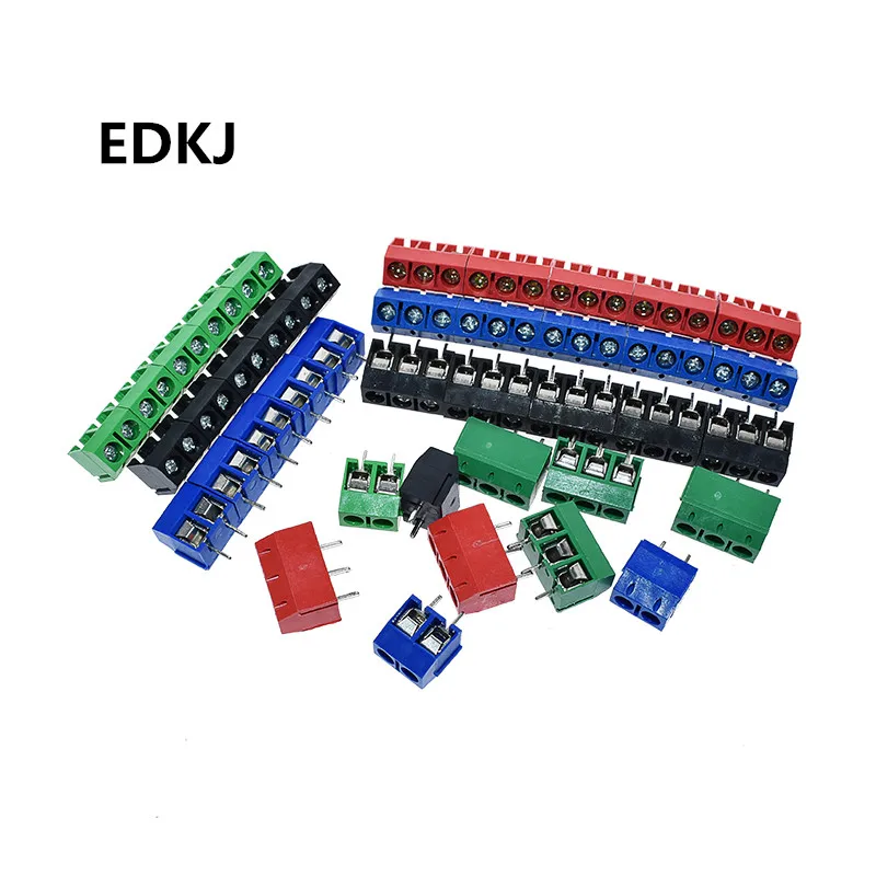 

5PCS 4 colour lot KF301-5.0-2P KF301-3P KF301-4P Pitch 5.0mm Straight Pin 2P 3P 4P Screw PCB Terminal Block Connector