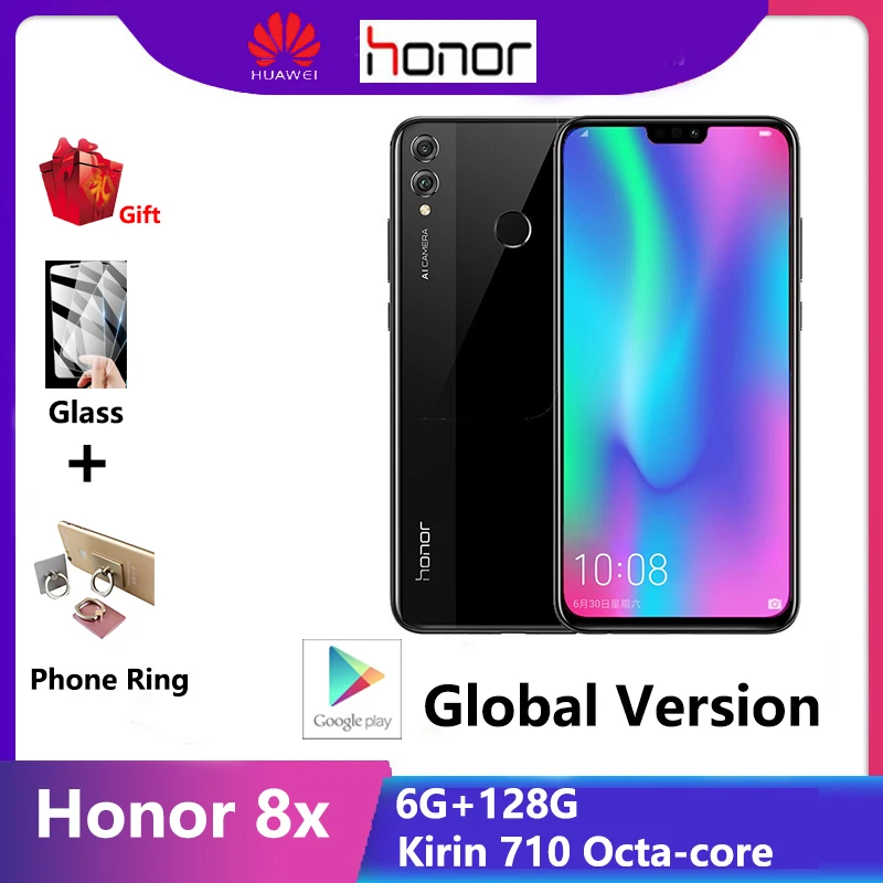 Huawei Honor 8X мобильные телефоны 6 5 дюймовый смартфон fhd экран телефон Kirin 710