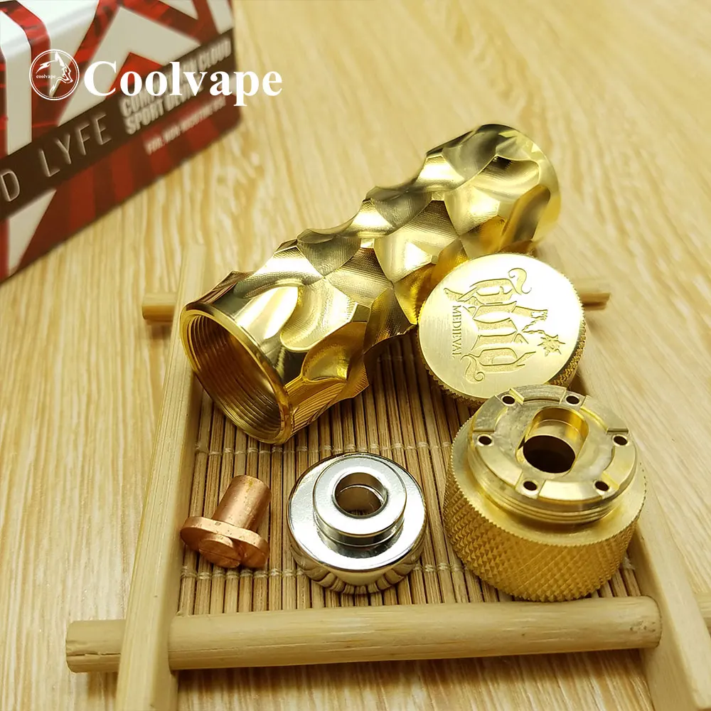 

AV Medieval Gyres Mod 18650 Battery Brass Material Mechanical Mod vape mod