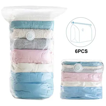 

Pillows Seal Comforters Transparent Home Organizer Bags Compressed Clothes Vacuum Storage Extra Large Travel