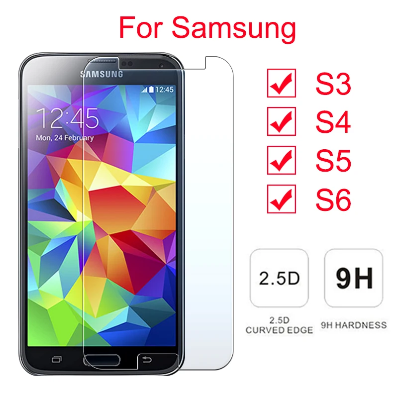 Защитное стекло на samsung Galaxy S 3 4 5 6 закаленное защитное стекло для экрана samsong samsun s3 s4 s5 s6 защитная пленка 9H