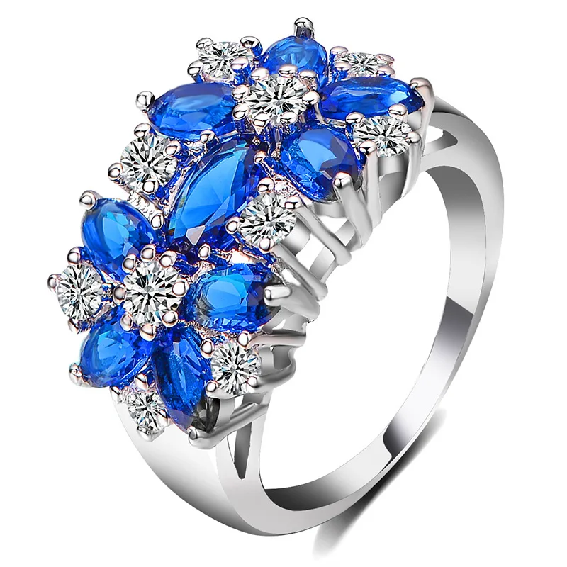 Роскошные брендовые Свадебные Кольца для женщин, модные кольца для девочек, парные кольца, обручальные кольца, кольцо для любви, кольцо с цветами