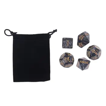 

5pcs/set Funny Love Dice Game Toy Erotic Sexy Posture Adult Couple Bachelor Love D5BA