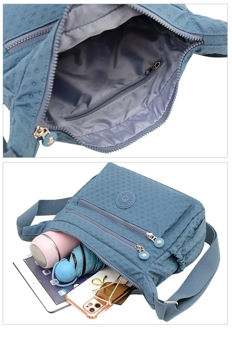 Travel Female Male Crossbody Bags Zipper Multiple Pocket Handbag Casual Waterproof Nylon Women Shoulder Messenger Bag Travel Female Male Crossbody Bags Zipper Multiple Pocket Handbag Casual Waterproof Nylon Women Shoulder Messenger Bag