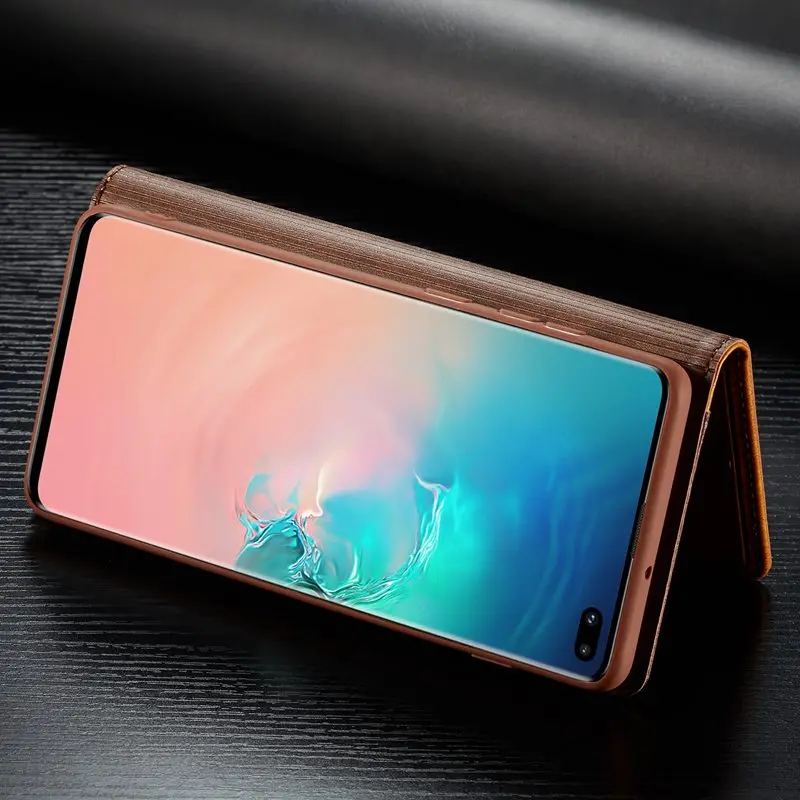 Чехол-книжка для samsung Galaxy S10 Plus S10e, чехол из искусственной кожи, держатель для карт, сумка для телефона, чехол для samsung S10Plus S10+ чехол