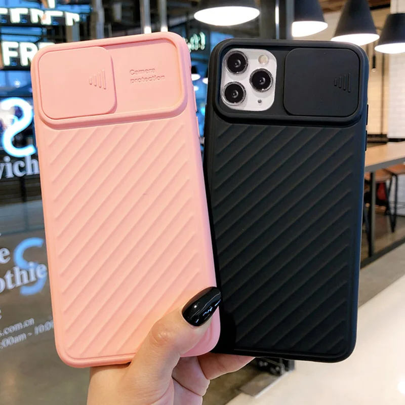 

Camera Protection Shockproof Phone Case For iPhone 11 Pro 11 X XR XS Max 7 8 6 6S Plus Solid Color Soft TPU Silicone Back Cover