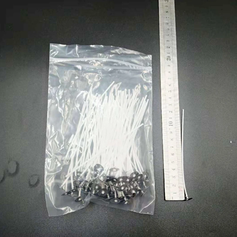 

100pcs candle wicks with holder DIY candle making Tool accessories