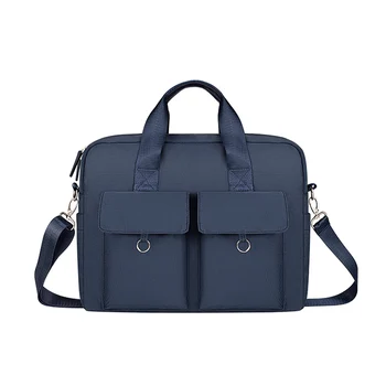 

Navy blue Laptop Bag 13.3 14 15.6 inch Notebook Bag Sleeve Case For Macbook Air Pro 13 15 Cover Shoulder Handbag Briefcase Bag