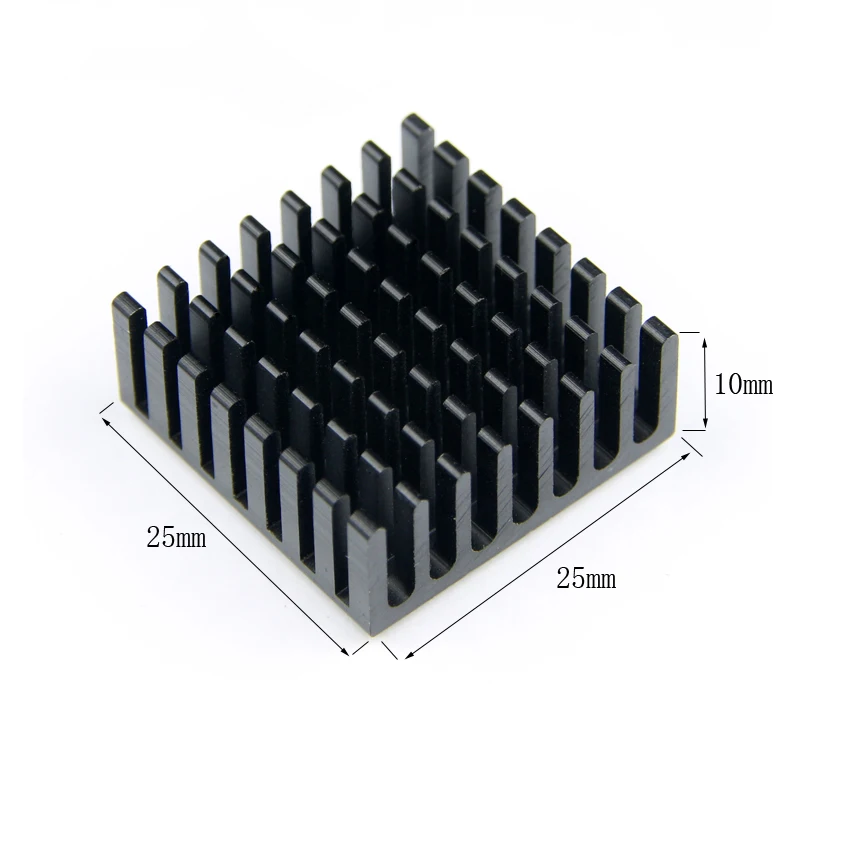 Aluminum heatsink 25mm*25mm*10mm Radiator LED Electronic chip heat dissipation cooling cooler Extruded heat sink