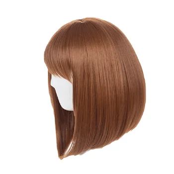 

Anime My Hero Academy Ochako Uraraka Pear Short Synthetic Brown Wig Anime Cosplay Wig