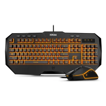 

Pack Gaming KROM Kodex Kit Keyboard + Mouse Gamer USB optical LED
