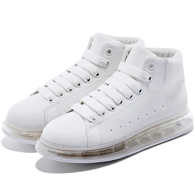 Fashion Pink Red Blue White Jelly Women Sneaker Casual Shoes High Upper Tenis Feminino Zapatos De Mujer Size 35-40 B992