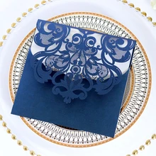 10 шт квадратные бумажные свадебные пригласительные открытки на помолвку с конвертами, вечерние украшения на заказ