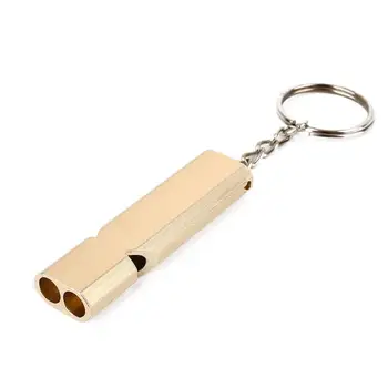

Portable Double Tube Outdoor Hiking Survival Emergency Whistle Keychain