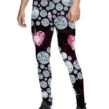 Алмазные брюки с черепом, для мужчин, для контроля животика, модные, вечерние, мягкие, с высокой талией, из искусственной кожи, до колена, компрессионные, девять штанов Qui