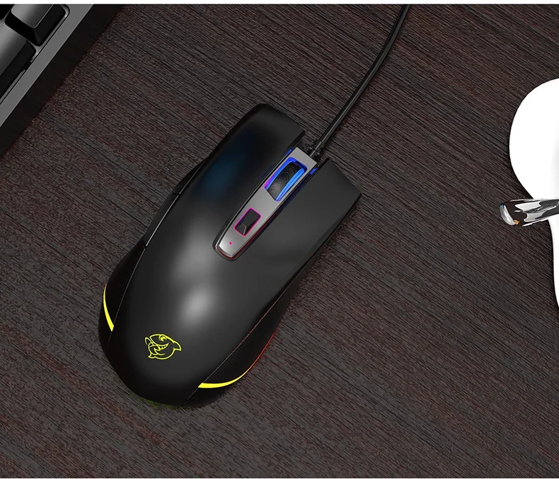 16000 dpi Ajazz Douyu DMG-700 RGB с подсветкой USB Проводная компьютерная игровая/Офисная макро-мышь программируемая настольная игровая мышь Gami