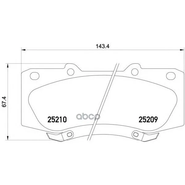 Колодки Тормозные Дисковые Toyota Hilux Iii 07- Textar арт. 2520901