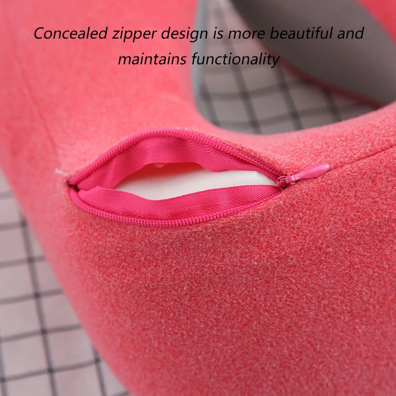 U-shaped Travel Neck Pillow Ice Silk Memory Cotton Office Nap Reduce Soreness Protection of The Cervical Spine Neckrest Pillow