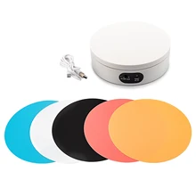 Présentoir rotatif électrique de 16CM, 360 degrés, modèle de bijoux, gâteau de mariage, produit, photographie, vidéo