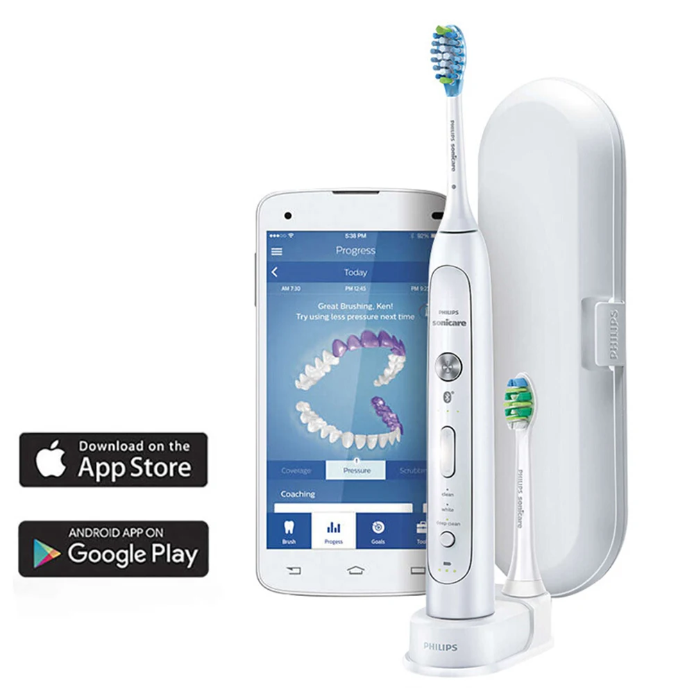 US $79.20 Philips Hx9192 01 Sonicare Flexcare Platinum Bluetooth Connected Sonic Electric Toothbrush With App Smart Brushing Sensors