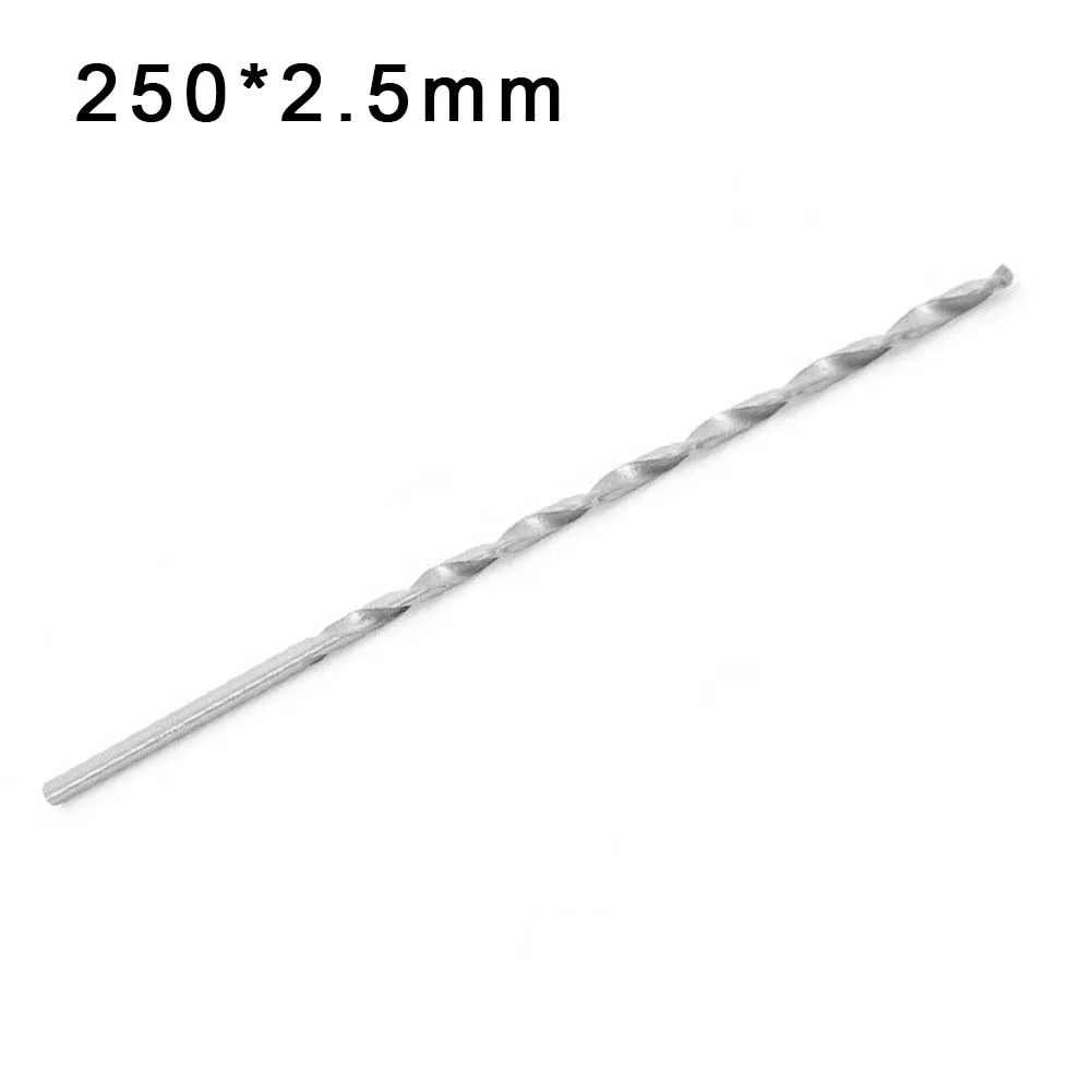 HSS Extra Long Drill Bit Length 160-300mm Dia 2.5-6.5mm Hole Saw Straight Shank Auger Twist. Drill Bit For Wood Metal Drilling