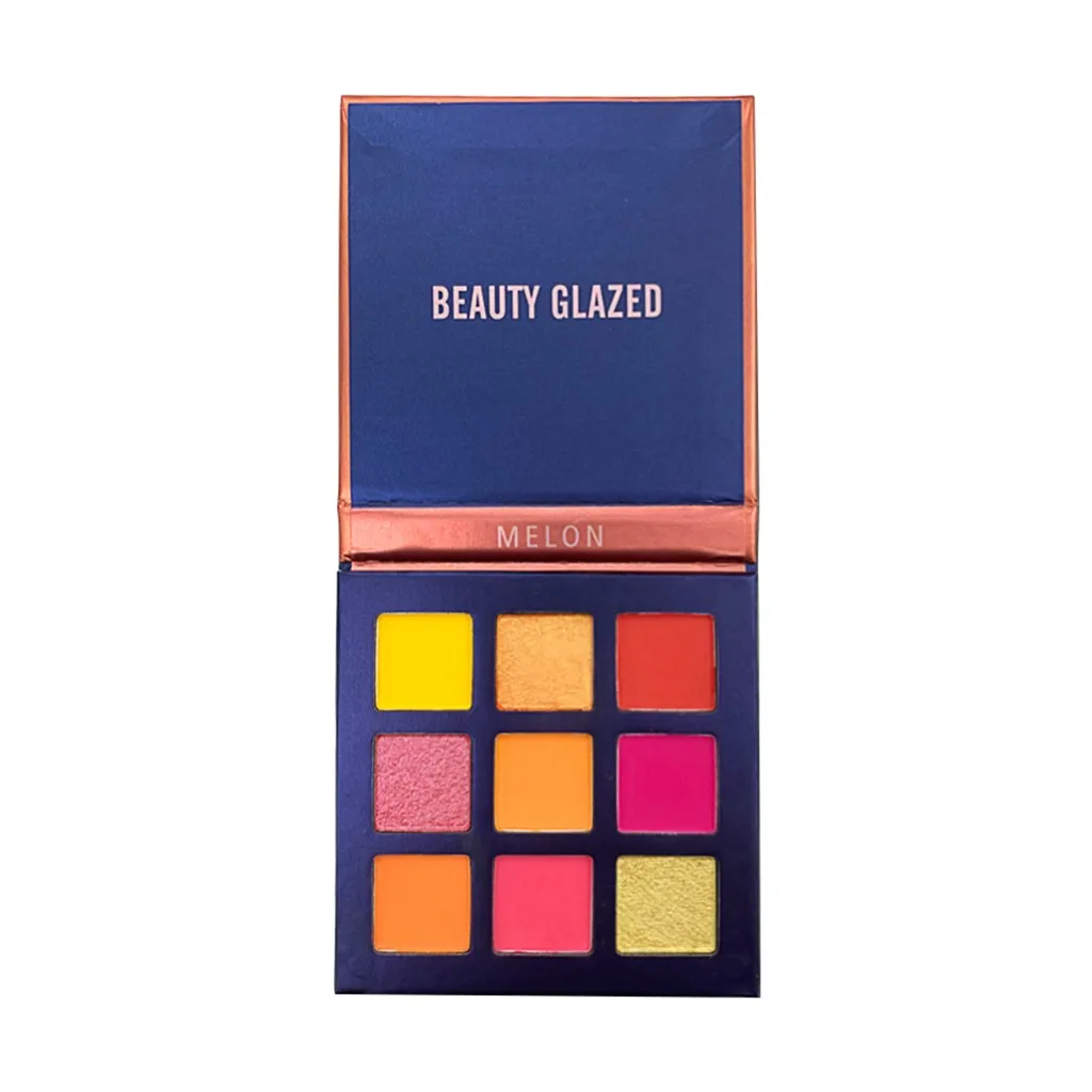 women waterproof not blooming cosmetics 9 color high gloss pearl matte eyeshadow silhouette high light professional makeup