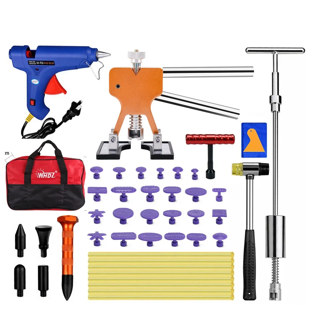 

Paintless Dent Repair Kits-Golden Puller with Dent Puller Kit for Car Hail Damage and Door Dings Repair Hand Tools