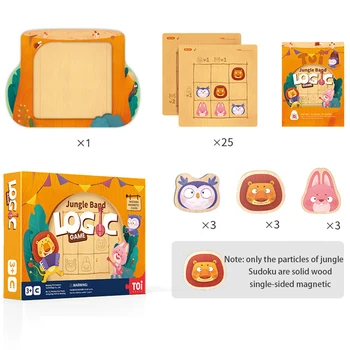 

Training Toy Sudoku Chess Home Party Teaching Memory Interactive Birthday Gift Logic Thinking Magnetic Pieces Portable For Kids