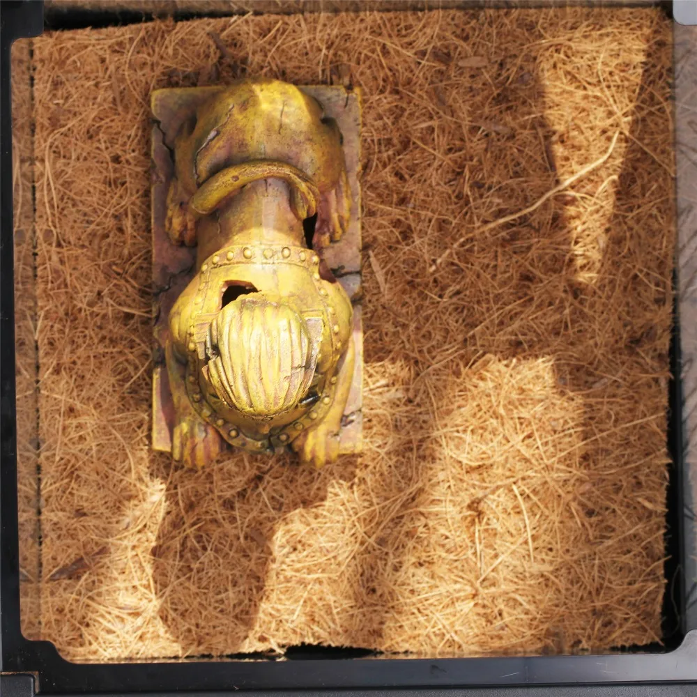 Пустынный стиль Сфинкс Рептилия Танк хрустальный стеклянный ящик для насекомых маленьких животных Кормление домашних животных клетка ящерица паук офисный Декор контейнер