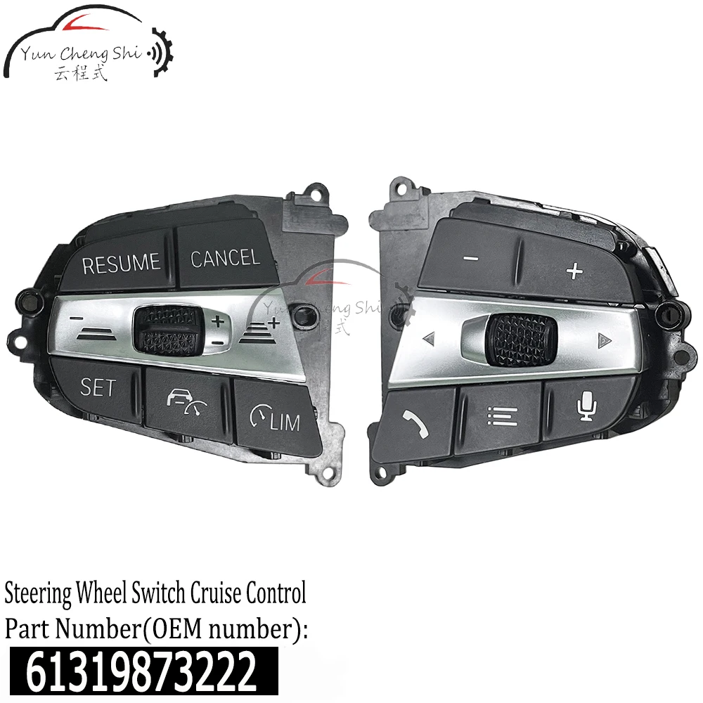 61319873222 Original STEERING WHEEL MULTIFUNCTION BUTTONS For BMW  