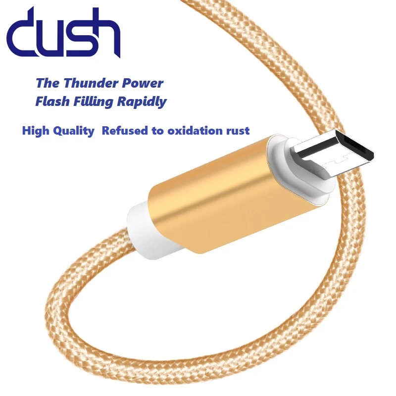 DUSH Micro USB кабель 2A Быстрый кабель синхронизации данных и зарядки для samsung huawei Xiaomi LG Andriod Microusb Кабели для мобильных телефонов