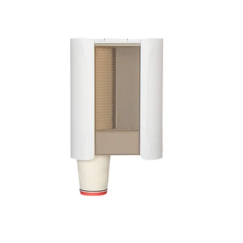 

Easy Install Restaurant Home Automatic Water Dispenser Wall Mounted Removable With Lid Double Tube Disposable Cups Holder