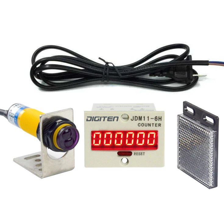 0999999 Digital Led Counter +photoelectric Switch Sensor +reflector