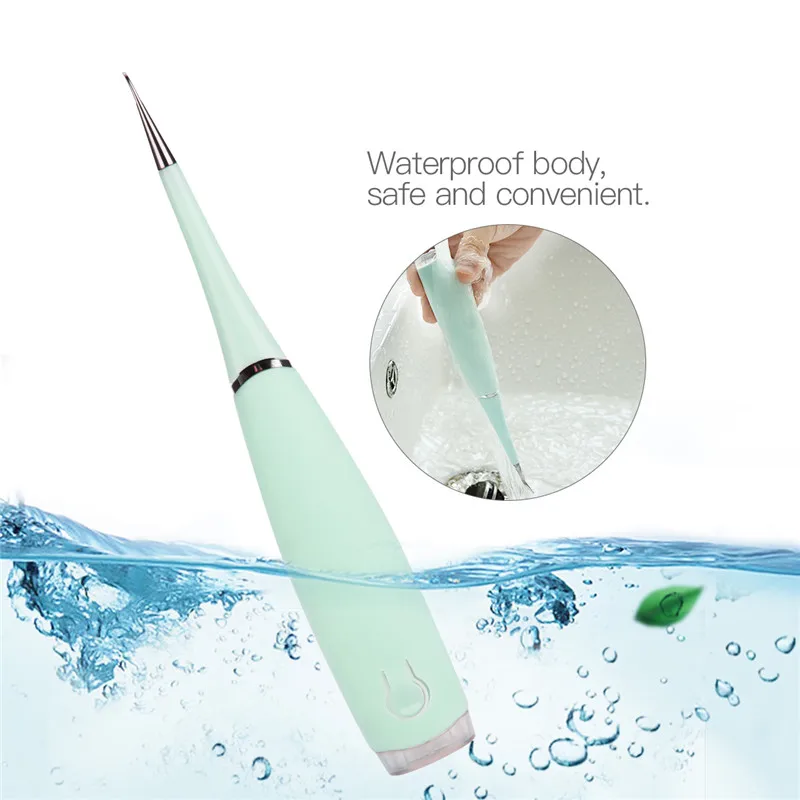 Electric Sonic Dental Calculus Plaque Remover Tool Teeth Whitening Tooth Scraper Tartar Cleaner Teeth Stain Eraser Polisher 50