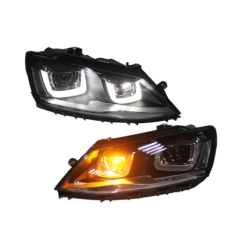 For VOLKSWAGEN New Jetta MK6 / Sagitar LED Headlight with DRL 2012 2014